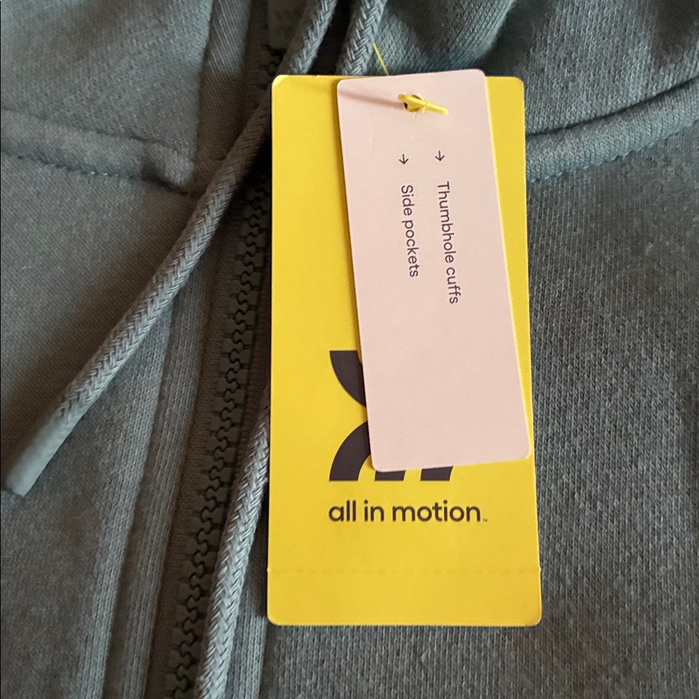 All In Motion Women’s Fleece Full Zip Hooded Sweatshirt - Picture 6 of 8
